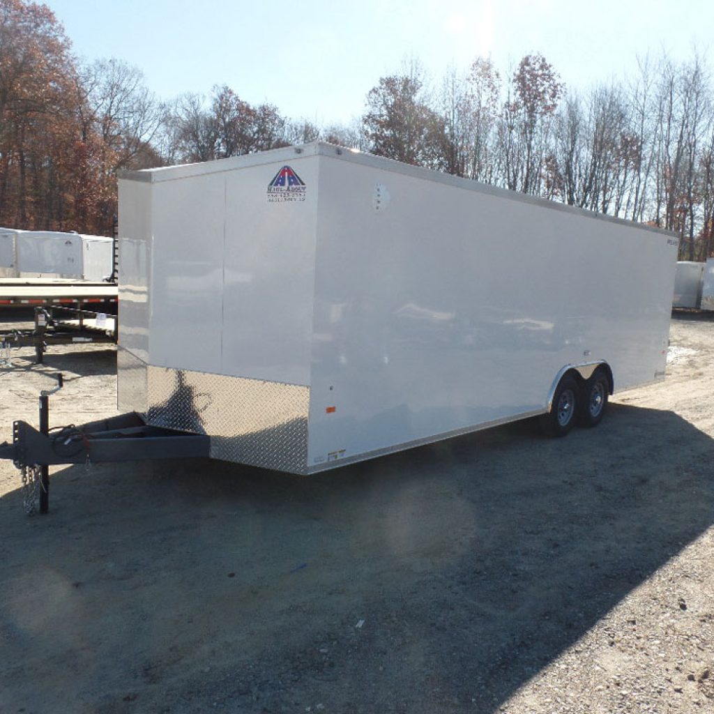 Model ELEMENT 8.5 wide X 24 long plus 24” V nose X 7 ft.. interior height
