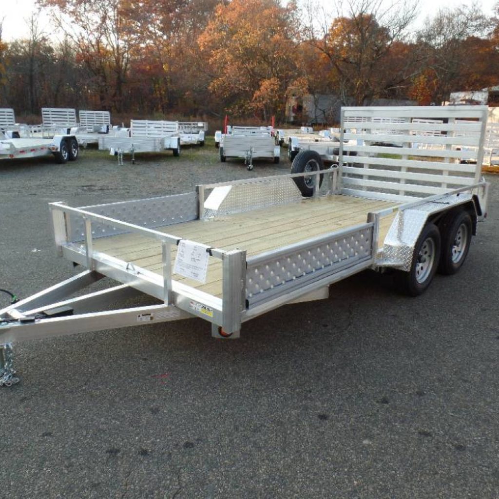 7X14 open utility / quad trailer.  7,000 lb. GVWR , Side Load Ramps, Rear Load Ramp