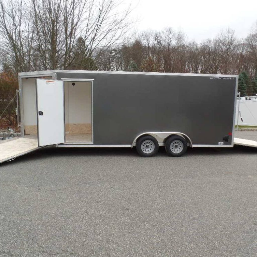 BEST 3 Place Snowmobile Enclosed Trailer ! Aluminum frame, Galvanized Torflex Axles, Extra Height, Extra width, Extra finished interior.