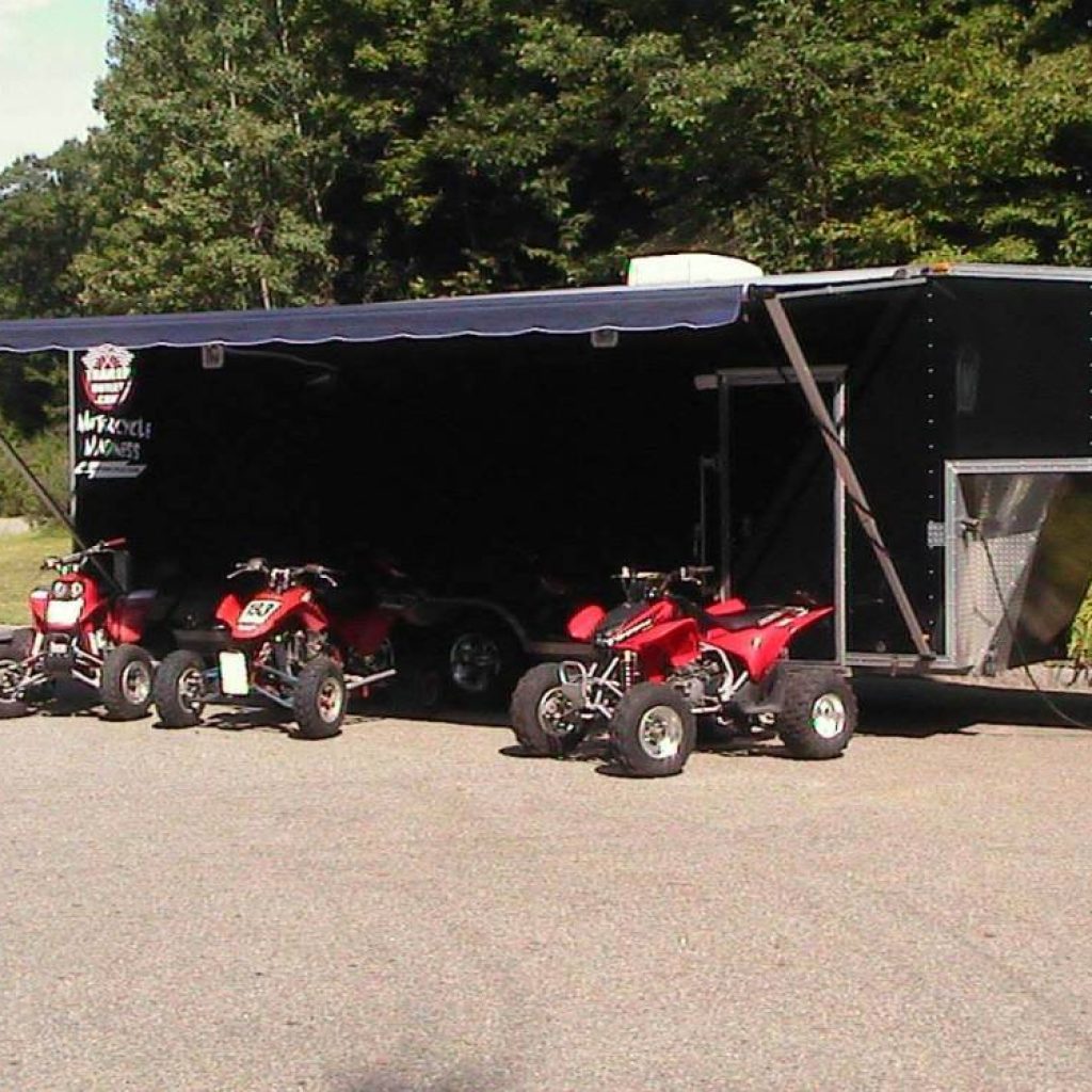 SAMPLE  / Neil's Gooseneck up fitted for ATV, and dirt bike use.