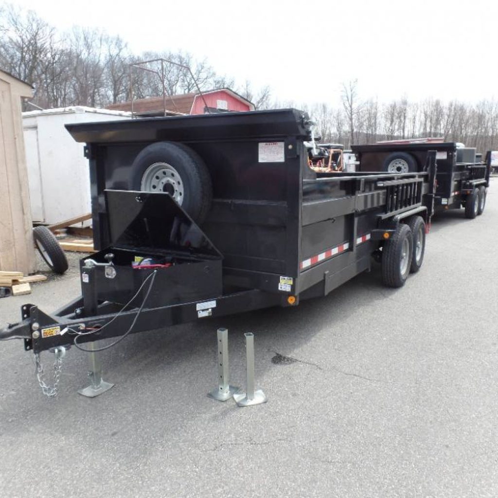 Our Best Selling 7X16 dump trailers.  14,000 lb and 16,000 lb GVWR.