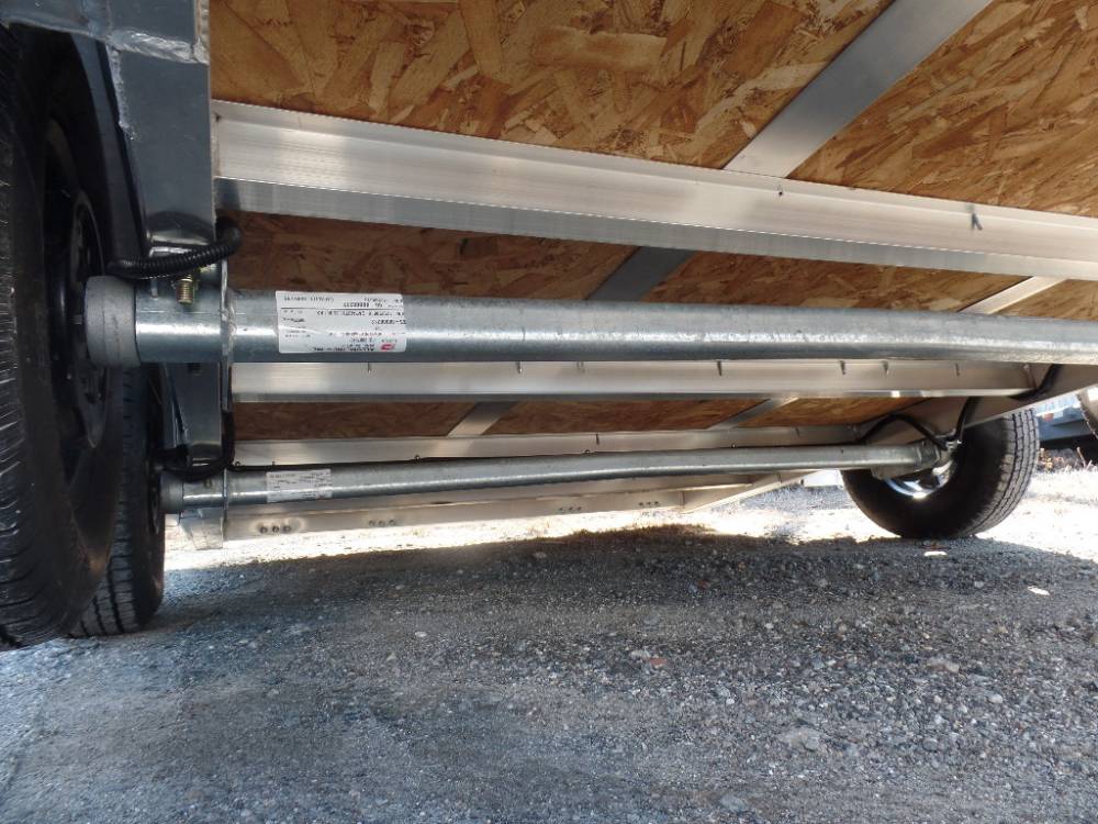 GALLERY / 2 Place Inline Aluminum Snowmobile Trailer with Galvanized