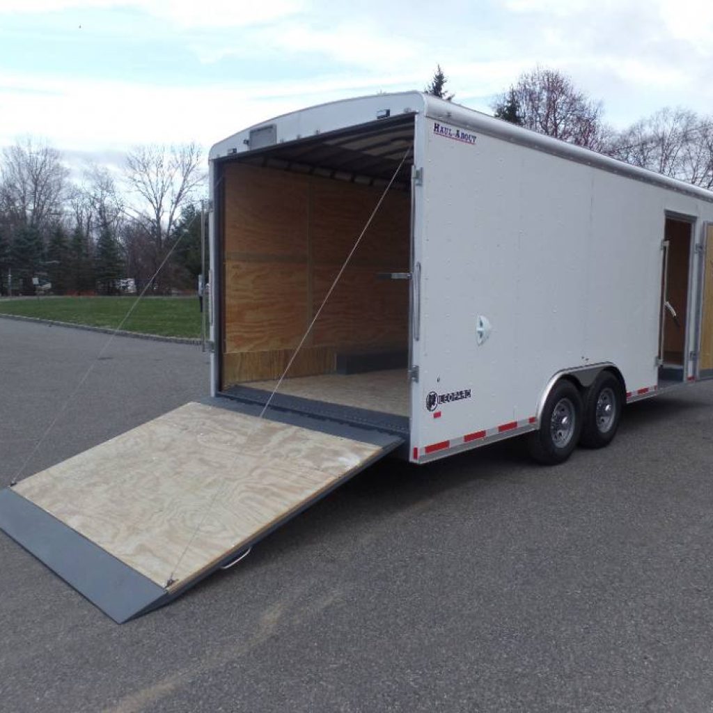 Great Trailer to transport Skid Steer, or Paving Roller. Trailer Has Extra Framing, 14,000 lb GVWR, Payload Rating of 9,000 lbs. 80