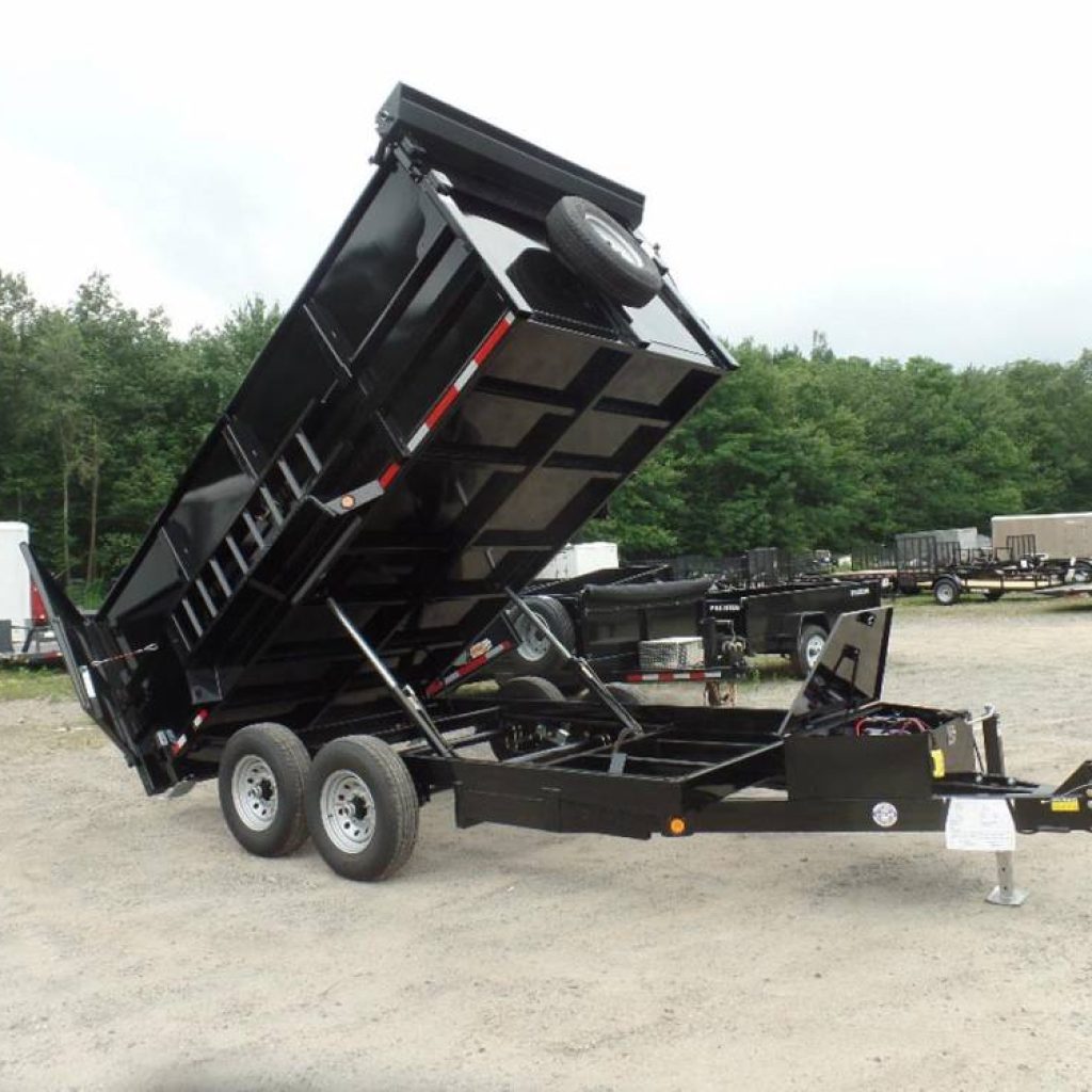 Dump Trailer 7X14 with 4 ft. high sides. 14,000 lb GVWR, Model 8314D-14K 