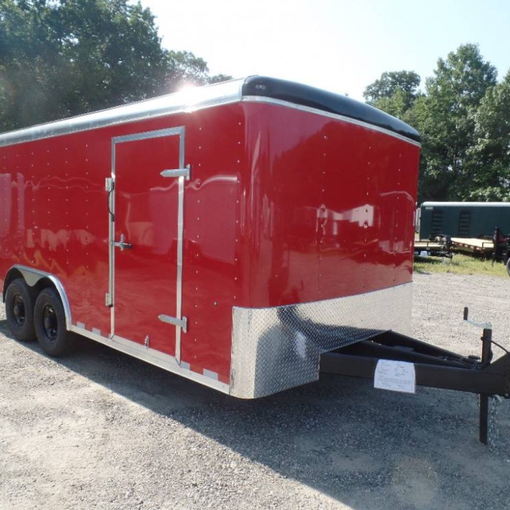 IN STOCK  !  Heavy Duty Enclosed Landscape Model  8.5X18 with 14,000 lb. GVWR  8-27-21