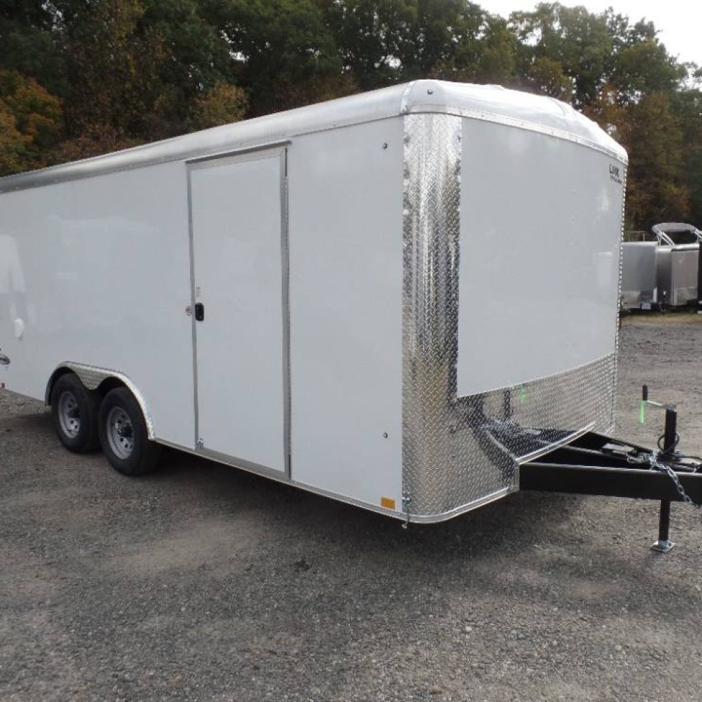 Enclosed Trailer, multi use, can be used as a car trailer, with beavertail floor, or for landscaper use, 9,990 GVWR