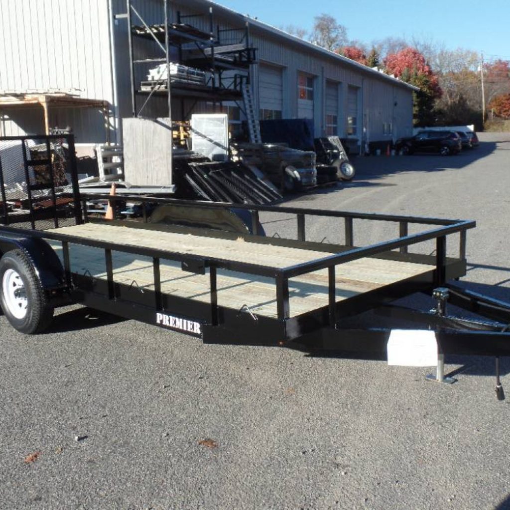 Open Landscape / Equipment Trailer, can carry 7,200 lbs. Made to be dual use, mowers or up to 7,200 lb equipment.
