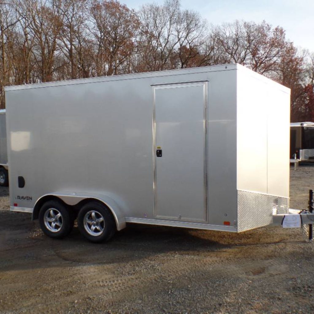 Enclosed Cargo Trailer, 7 X 16 with 7 ft. interior height, All Aluminum Frame, ATC Brand, Torsion Axles, ATC Framing