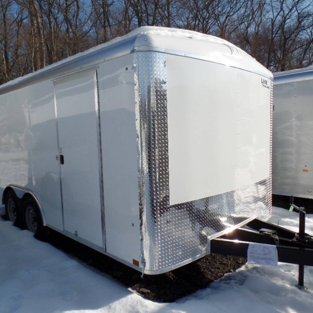 Enclosed Landscape Trailer, LOOK Brand, 8.5X16, Ramp Door, Side Door, Extended Tongue, 9,990 GVWR, 6.5 ft. interior height