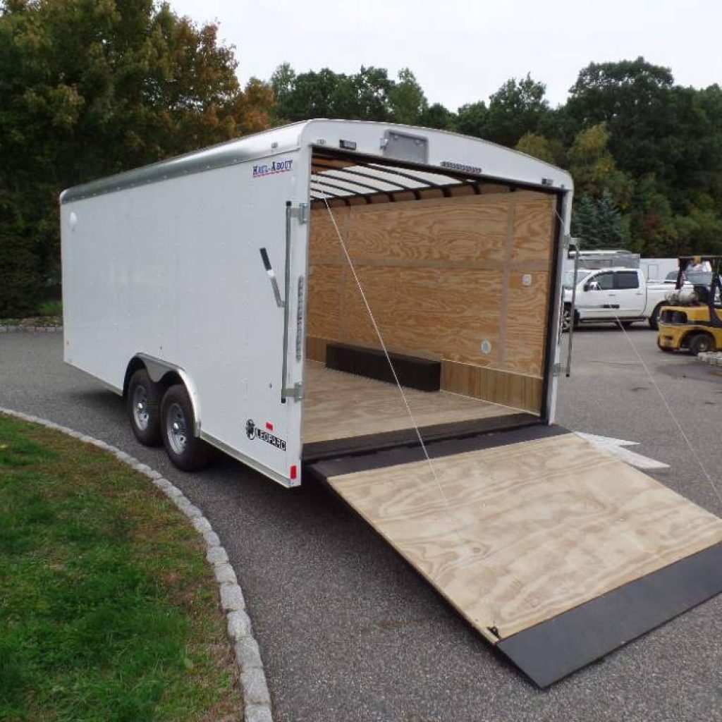 Best Enclosed Landscape Trailers, with patented no flap tapered ramp, Extra Framing, Extended Tongue, winner of NJLCA 2022 Innovation Award !