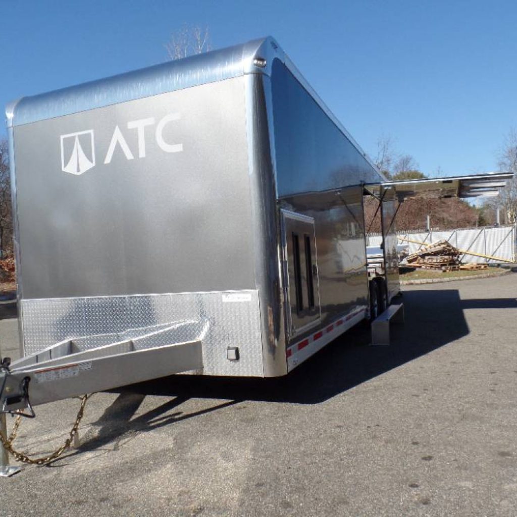 In Stock posted 2-9-22 ATC Quest LTD. 8.5X28 with 7ft. interior height, 12,000 lbGVWR, Escape Door with Removable Fender.