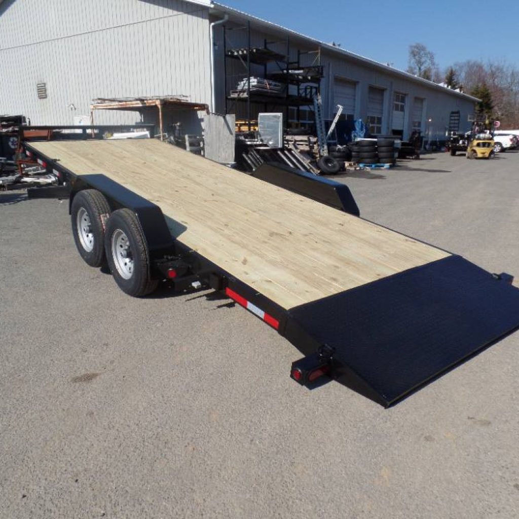 Tilt Load Equipment Trailer, 14,000 lb. GVWR, 11,000 lb payload rated, power tilt up and down, Quality S&A Brand