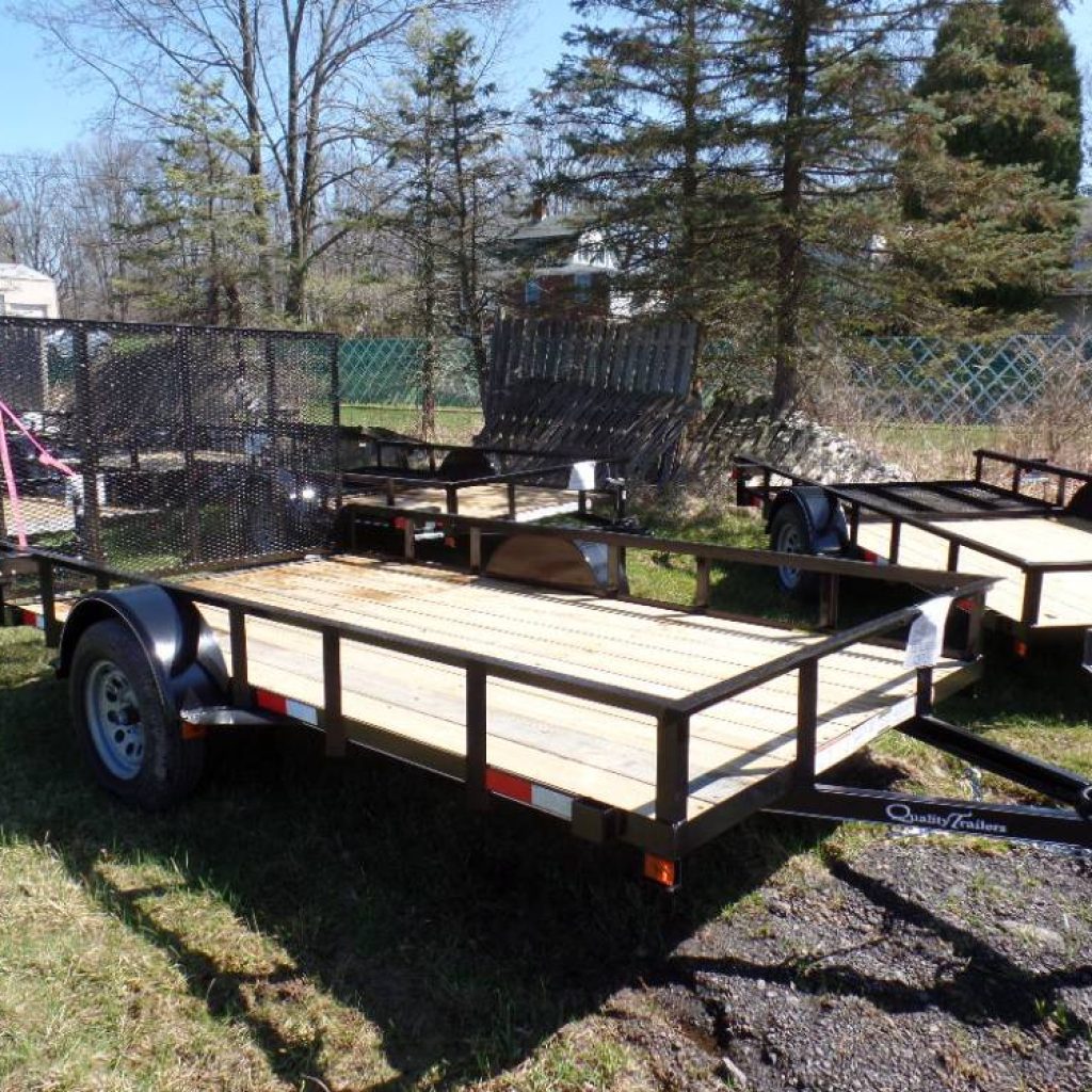 Single Axle Open Utility Trailers in stock, April 2022.  Better Quality
