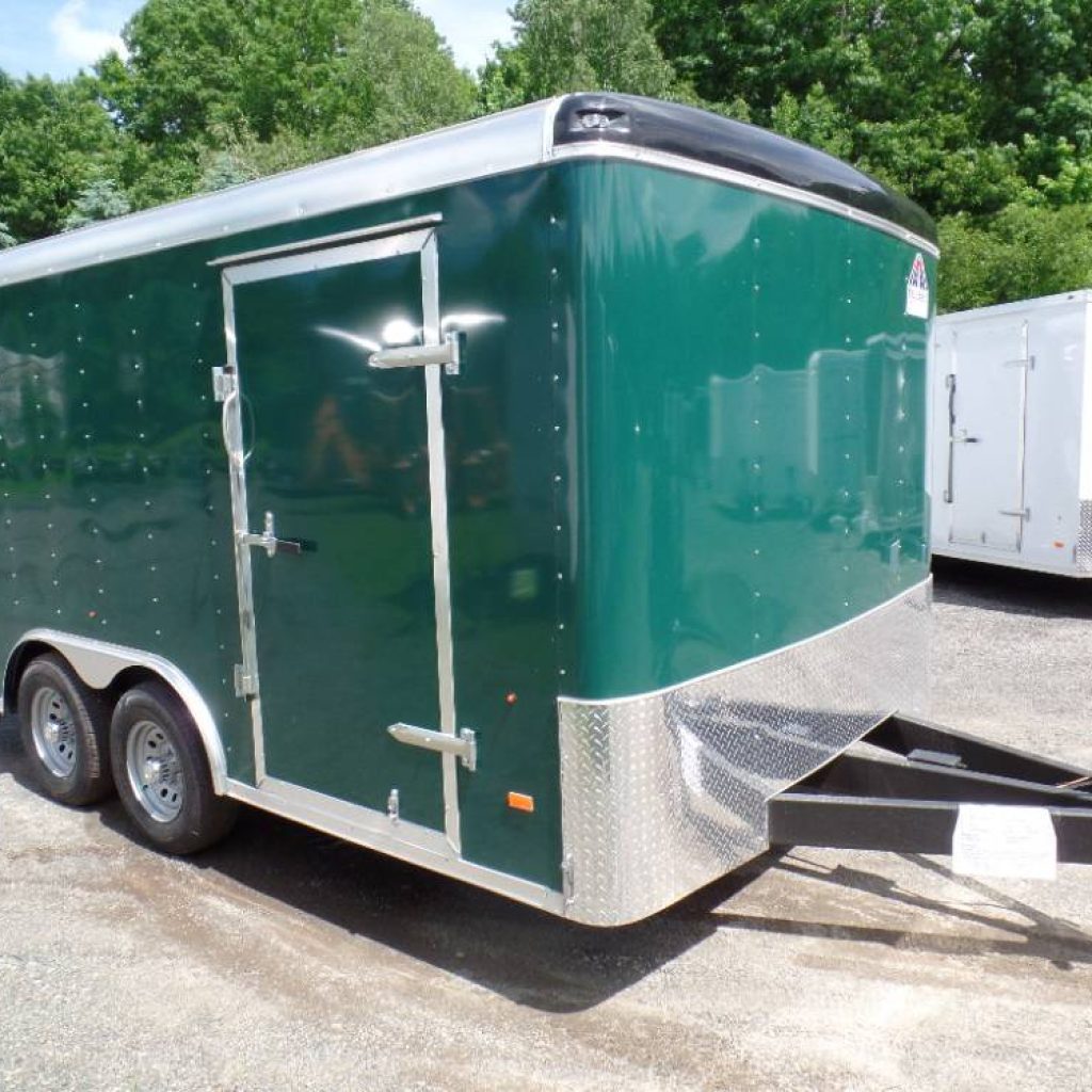 Our Best Enclosed Landscape Trailer, 8.5X14, 9,990 lb. GVWR, Patented Tapered Ramp, no flap, extended tongue, 12