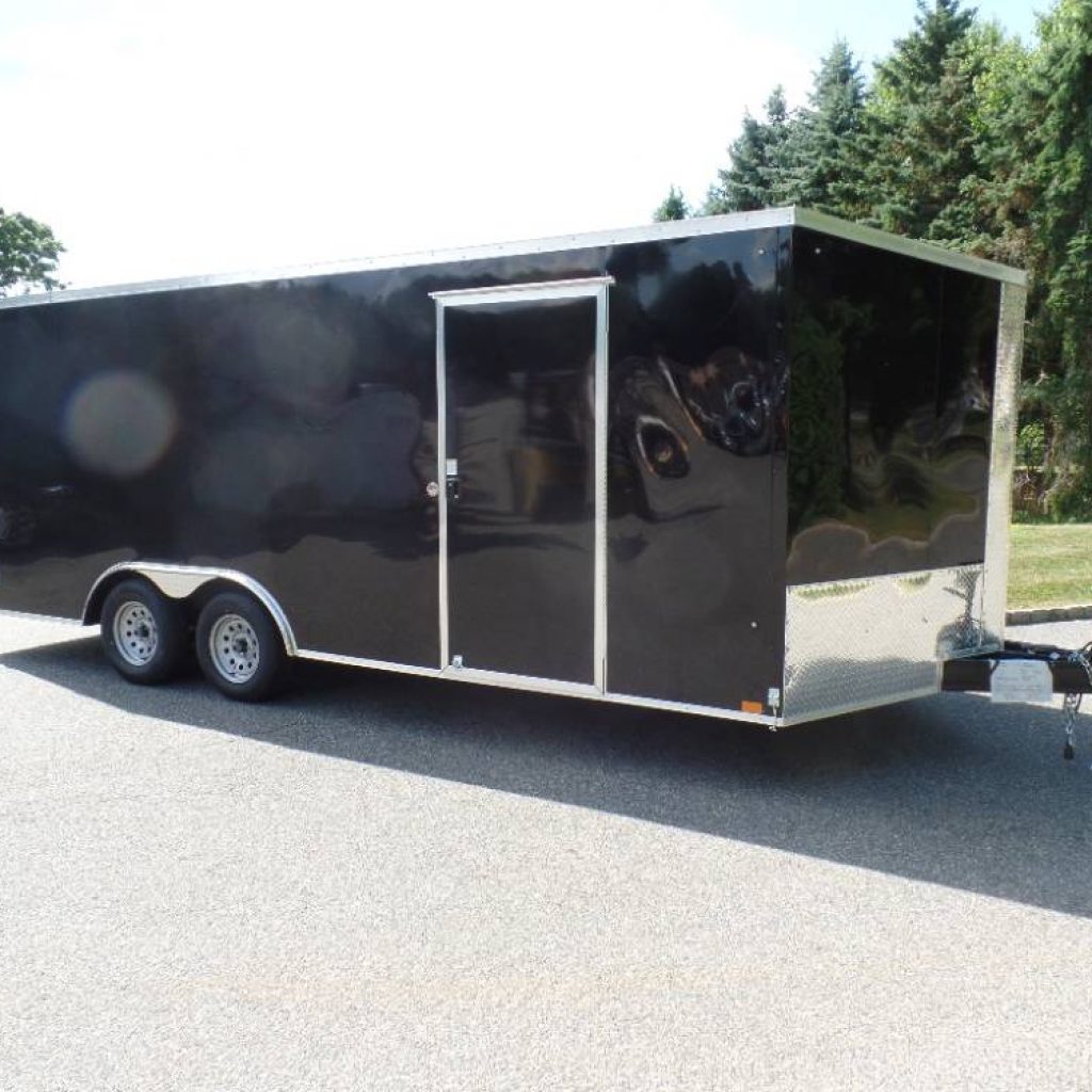 Enclosed Car Trailer 8.5X20 V nose, 6 ft. 6