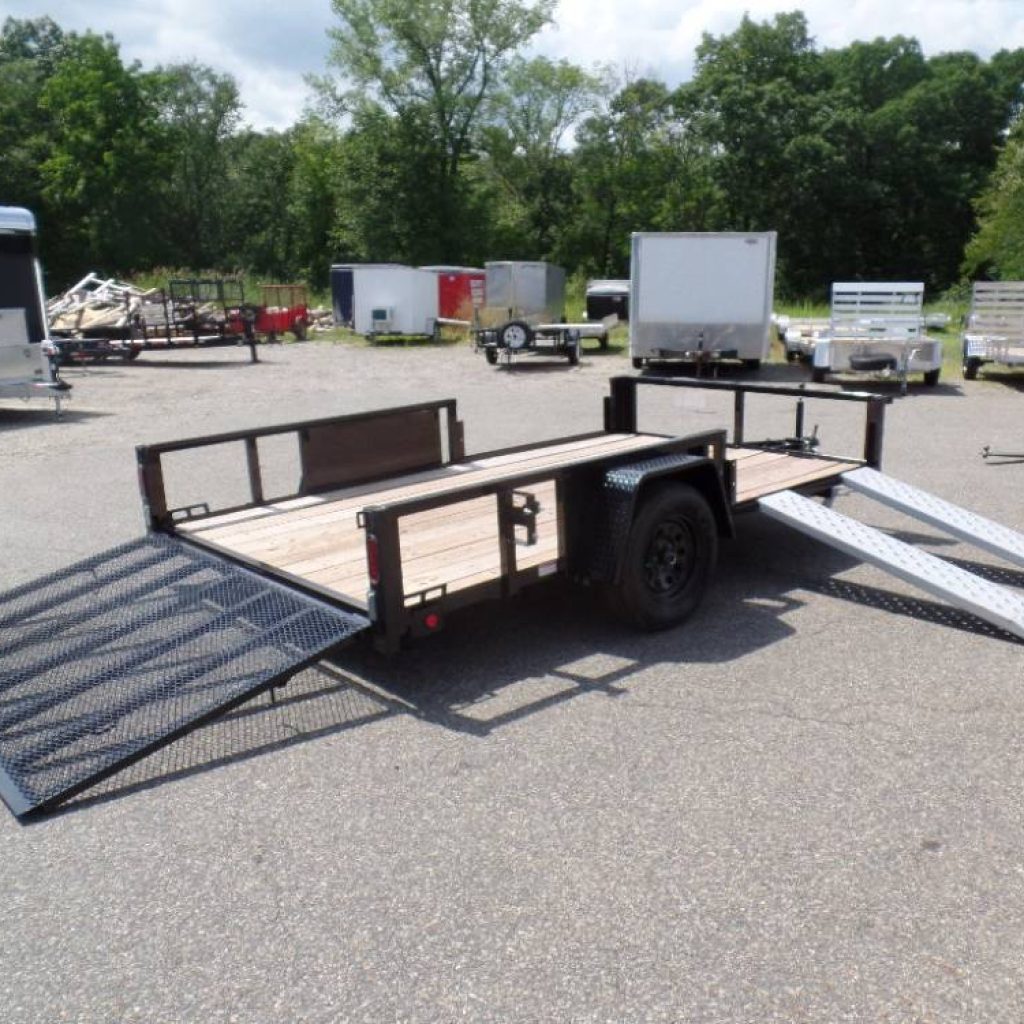 2 Quad Trailer, General Utility Trailer , Load one Quad from the side, load another from the rear.  The Swiss Army Knife of Trailers.