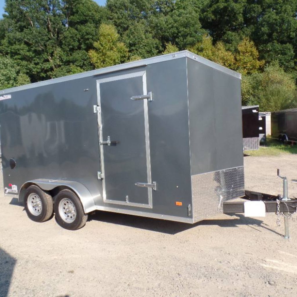 7X14 Enclosed Trailer, V nose, HD framing 2X6