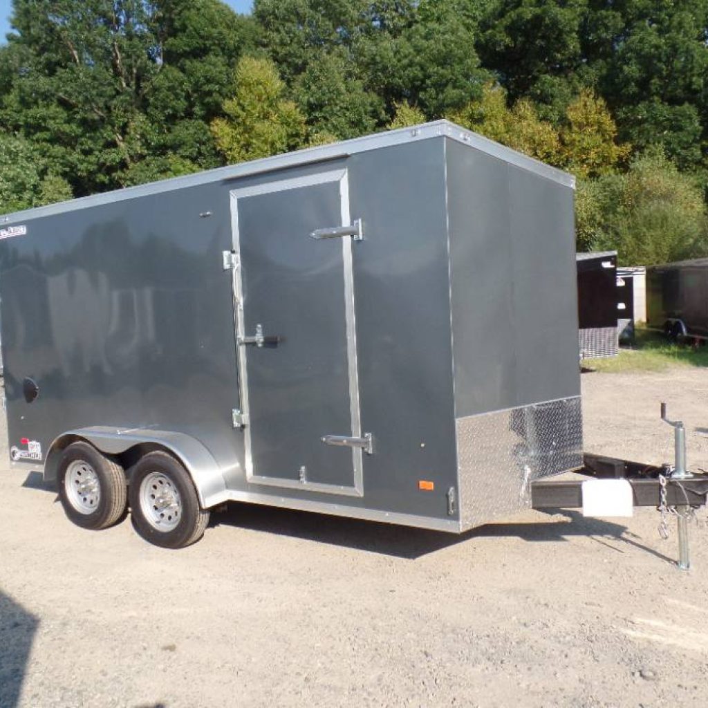 7X14 Enclosed Trailer, V nose, HD framing 2X6