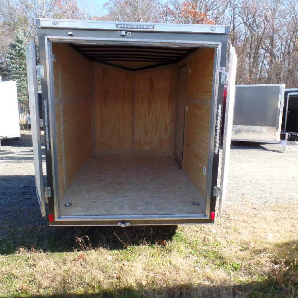 6X12 Enclosed Cargo Trailer, Double Doors on Back, 2,990 lb. GVWR, 6' 6