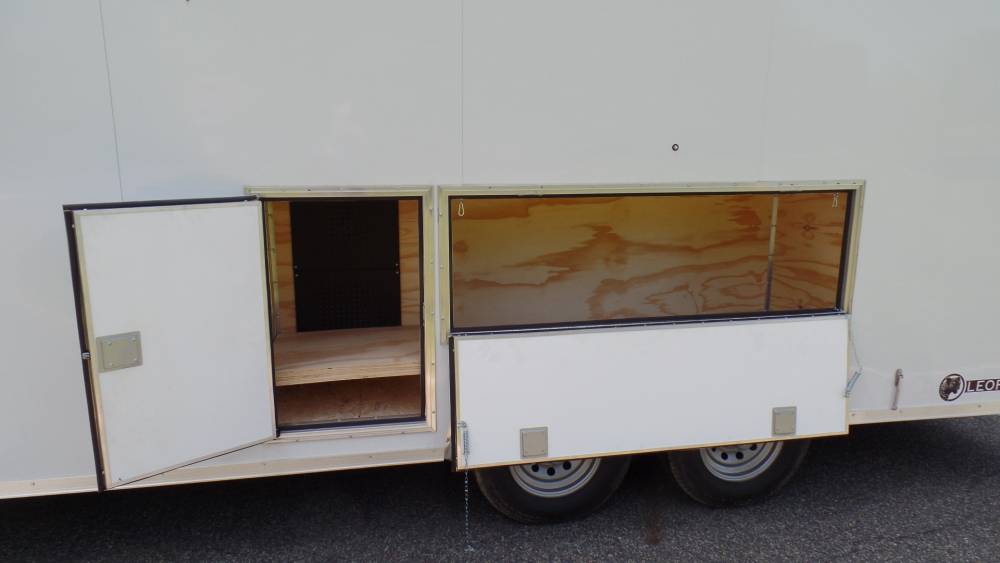 TOOL CRIB TRAILER, 8.5X18, 9,990 GVWR, 6' 8" int. ht, Two Side Access