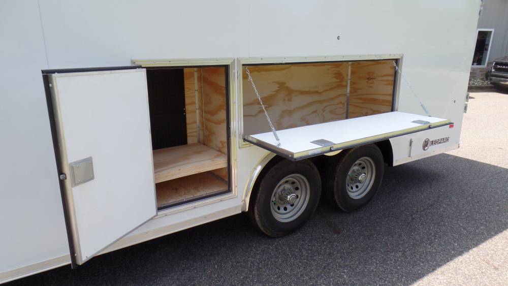 TOOL CRIB TRAILER, 8.5X18, 9,990 GVWR, 6' 8" int. ht, Two Side Access