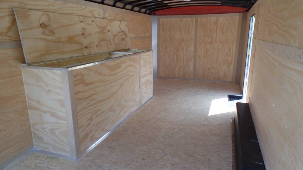 TOOL CRIB TRAILER, 8.5X18, 9,990 GVWR, 6' 8" int. ht, Two Side Access