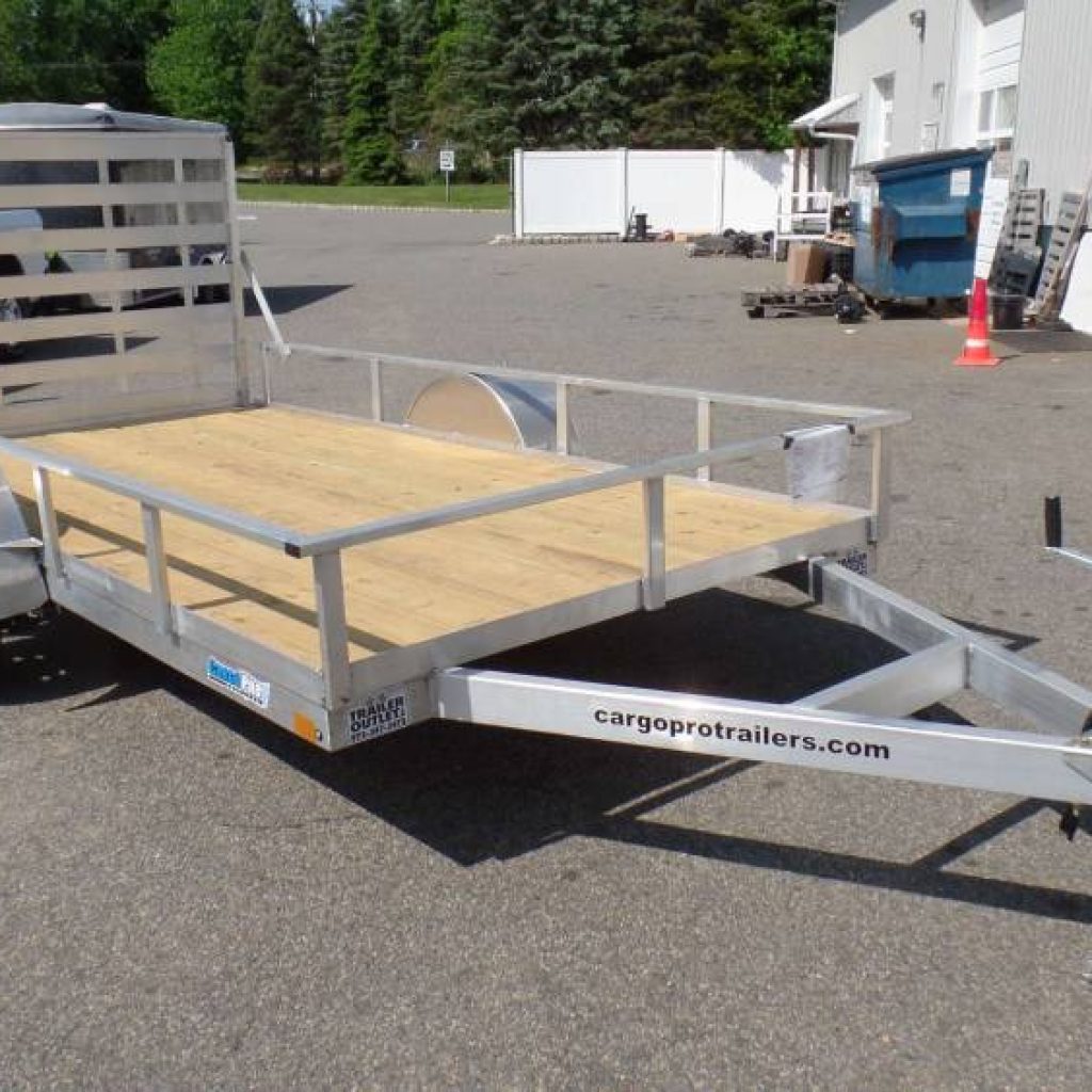 6X12 Aluminum Utility Trailer, 2,990 lb. GVWR, Aluminum Frame, 2,990 lb. GVWR, Ramp, LED lights, great for Side X Side