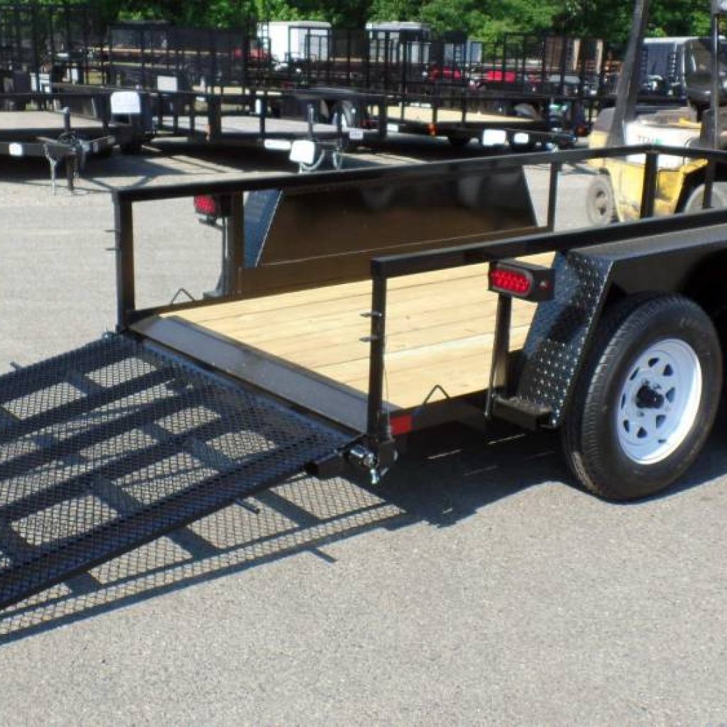 5X10 open utlity trailer, 7,000 lb. GVWR, has 5,500 lbs. payload. Great for Scissorlifts, stumpgrinders, small skid steer.