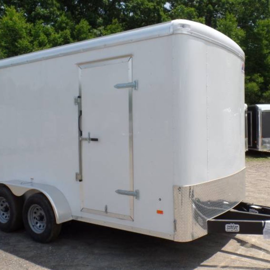 Enclosed Heavy Duty Landscape Contractor Trailer with 7'6