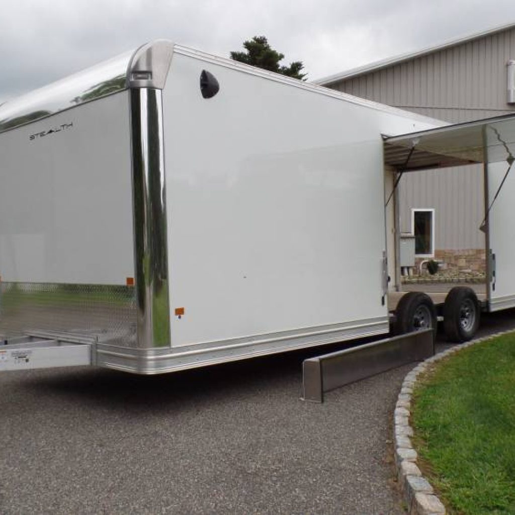 New 2024 model year, 8.5X24 enclosed car trailer, With BIG Escape Door with Removable Fender, 9,990 GVWR, 81