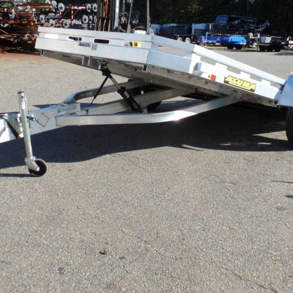 TILT LOAD ALUMINUM Utility Trailer for sale. ALUMA BRAND, Aluminum Frame and Deck, Torflex Axle, LED Lights, 5 year Warranty