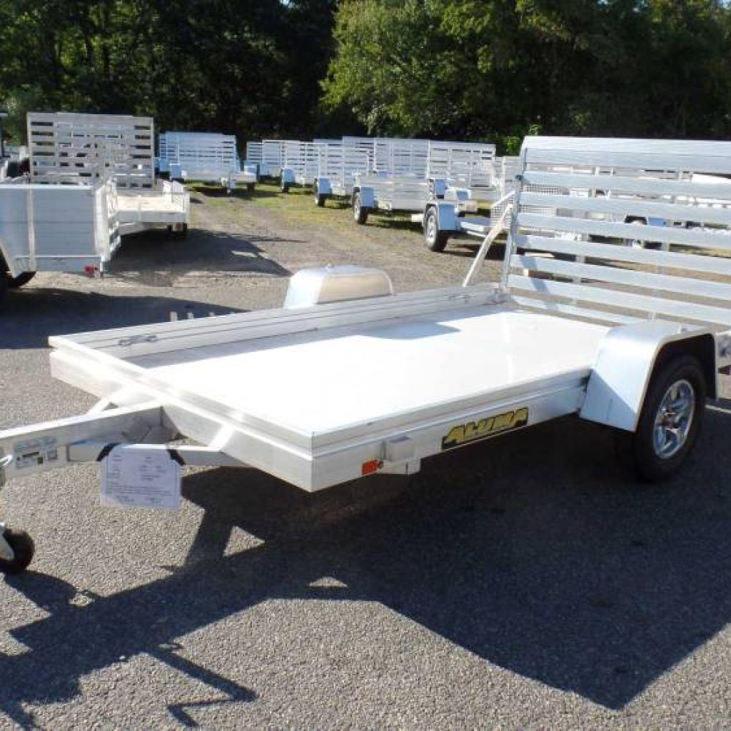 5 1/2 ft. wide by 10 ft long, utlity trailer, all aluminum frame and decking, torflex axle, led lights 5 year warranty