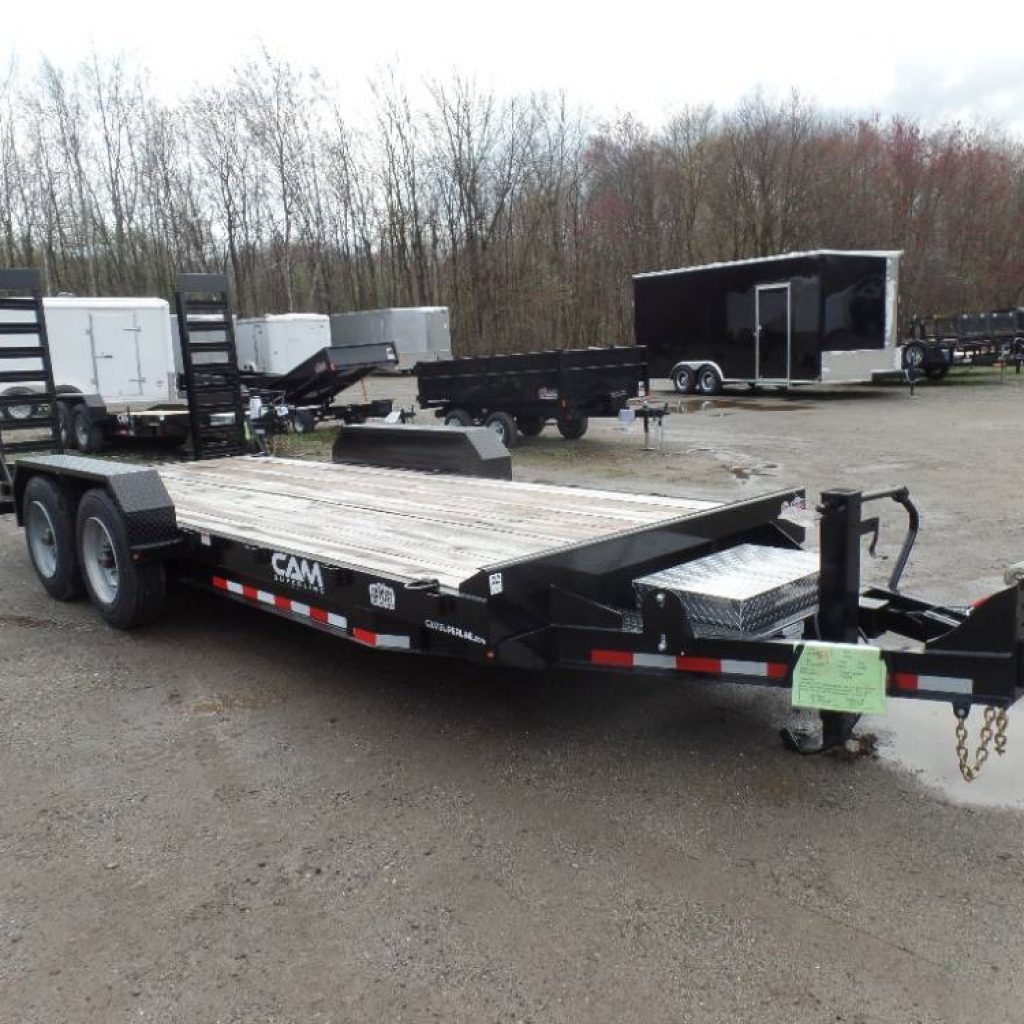 17,600 lb. GVWR , Heavy Duty Equipment Trailer, Payload 13,560 lbs., 4,070 lbs. empty weight. 81.5