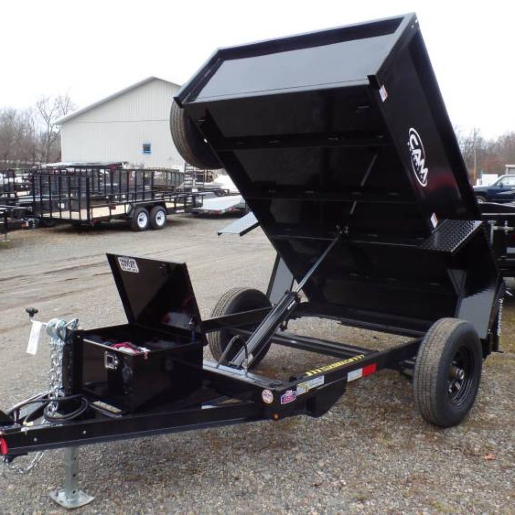 Dump Trailer, Small , 5X8, Great for firewood, mulch, trash, manure.  5,000 lb. GVWR, single axle.