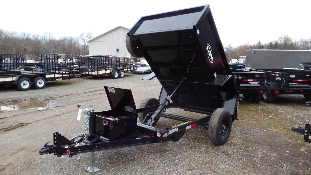 Dump Trailer, Small , 5X8, Great for firewood, mulch, trash, manure.  5,000 lb. GVWR, single axle.