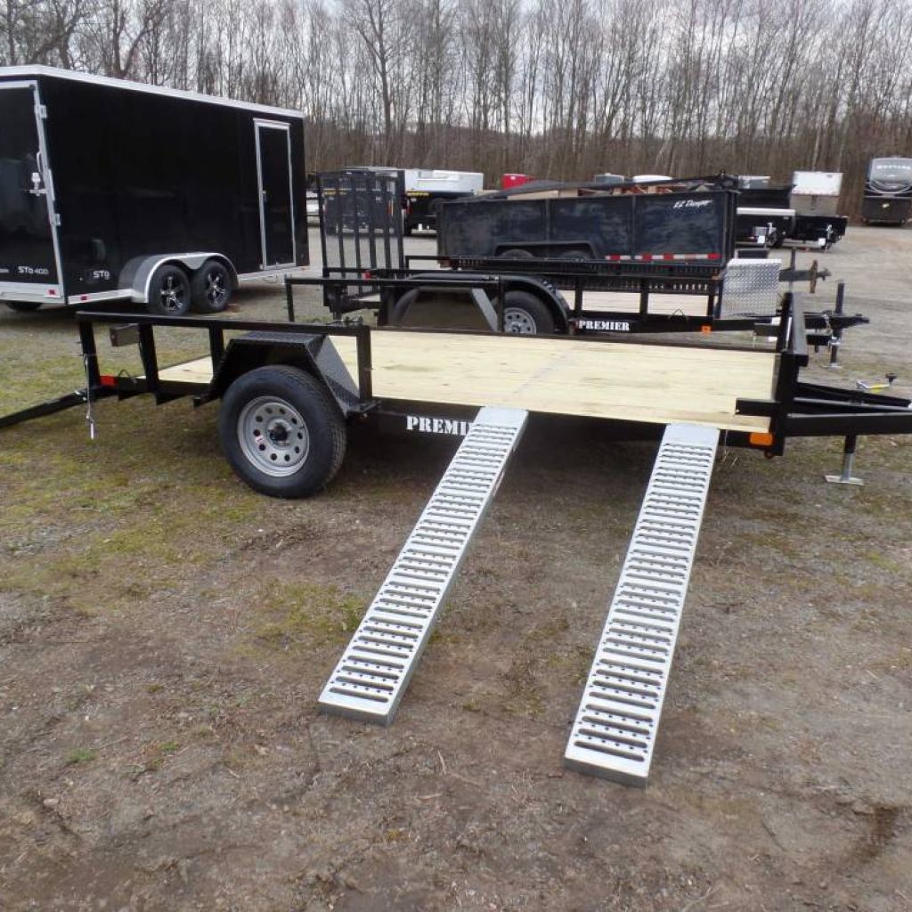 Open Utility Trailer, 12 ft long deck, 82