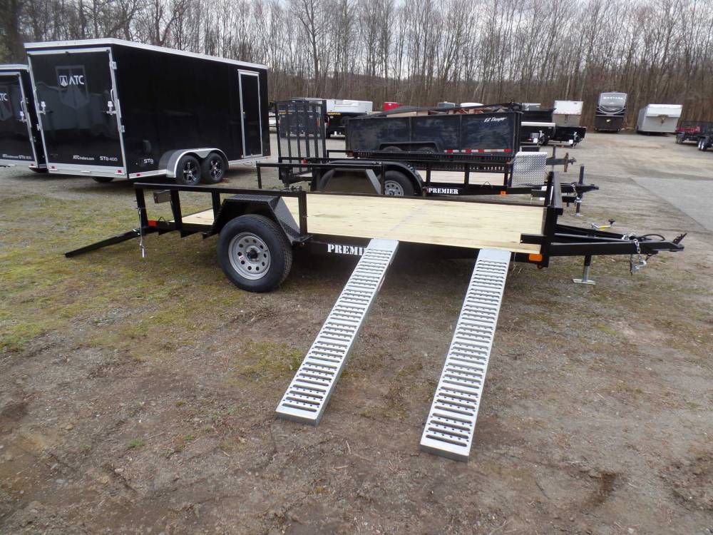 Open Utility Trailer, 12 ft long deck, 82